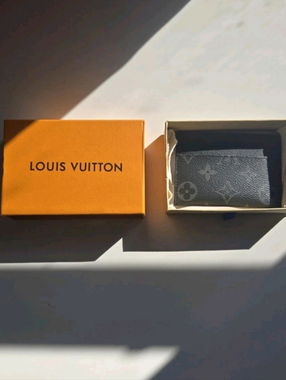 Louis Vuitton Black Monogram Slim Card Case
